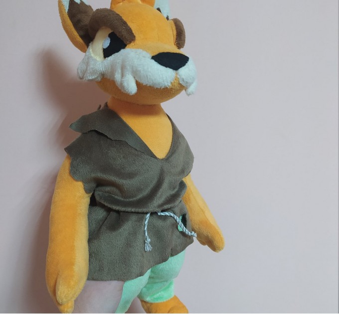 Comission plush toy Neopets the Darkest Faerie: Tormund. Tormund Ellis plush.