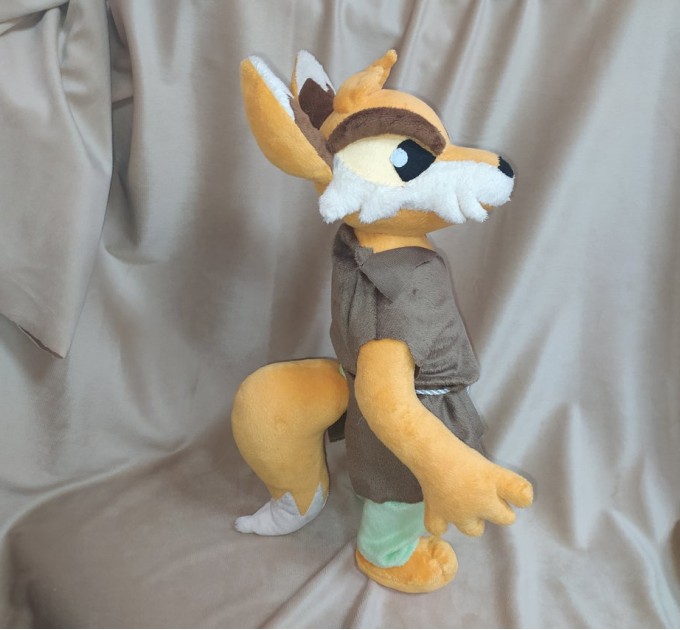 Comission plush toy Neopets the Darkest Faerie: Tormund. Tormund Ellis plush.