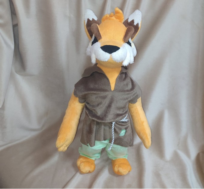 Comission plush toy Neopets the Darkest Faerie: Tormund. Tormund Ellis plush.