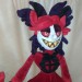 This is a sample of the Alastor from hazbin hotel plush toy.