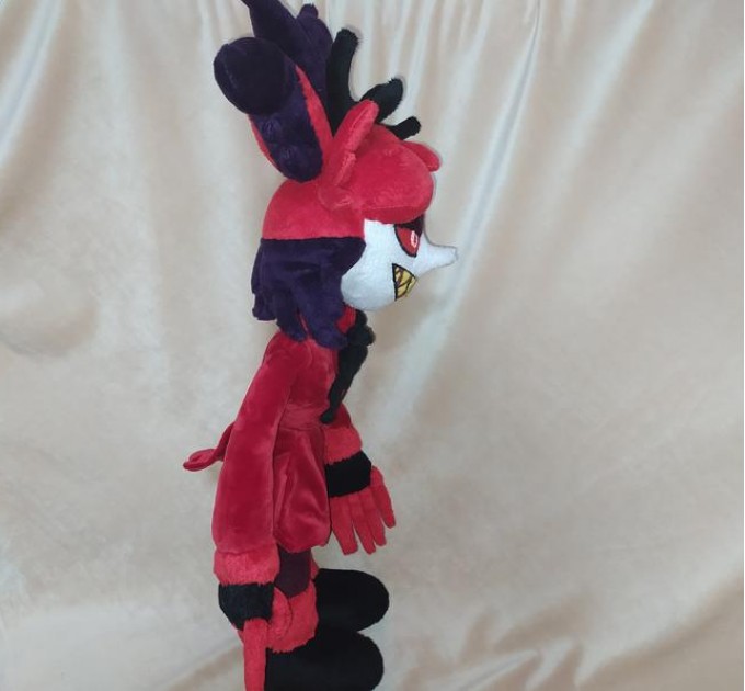 This is a sample of the Alastor from hazbin hotel plush toy.