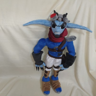 This is a sample of a plush toy Dark Jak from the Jak and Daxter series.