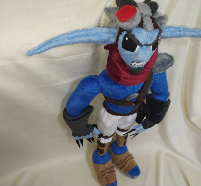 This is a sample of a plush toy Dark Jak from the Jak and Daxter series.