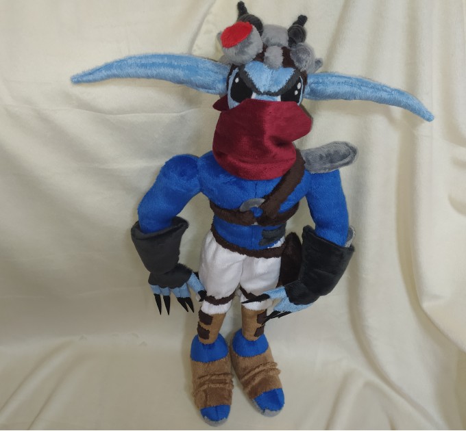 This is a sample of a plush toy Dark Jak from the Jak and Daxter series.