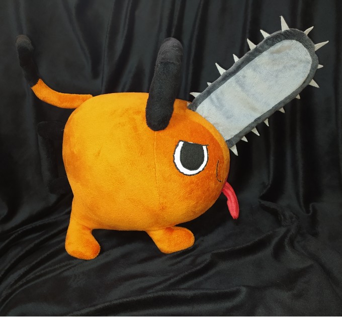 The plush toy Pochita from Chainsaw man.