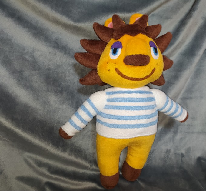 The plush toy Rex from animal crossing.