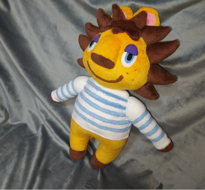 The plush toy Rex from animal crossing.