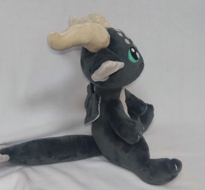 Personalized Dragon plush toy. Monster plush. Collectible doll.