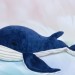 Plush whale. Big toy. Animal stuffed. Decor for the nursery. Softie doll.