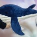 Plush whale. Big toy. Animal stuffed. Decor for the nursery. Softie doll.