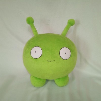 A sample of a plush toy Green alien, final space, mooncake plush, made to order,