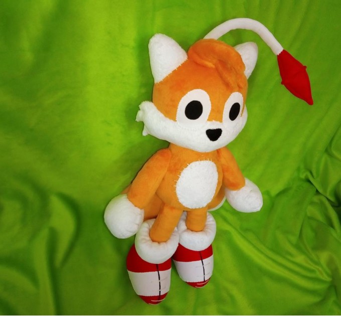 Sample plush toys, made to order. Tails doll plush.