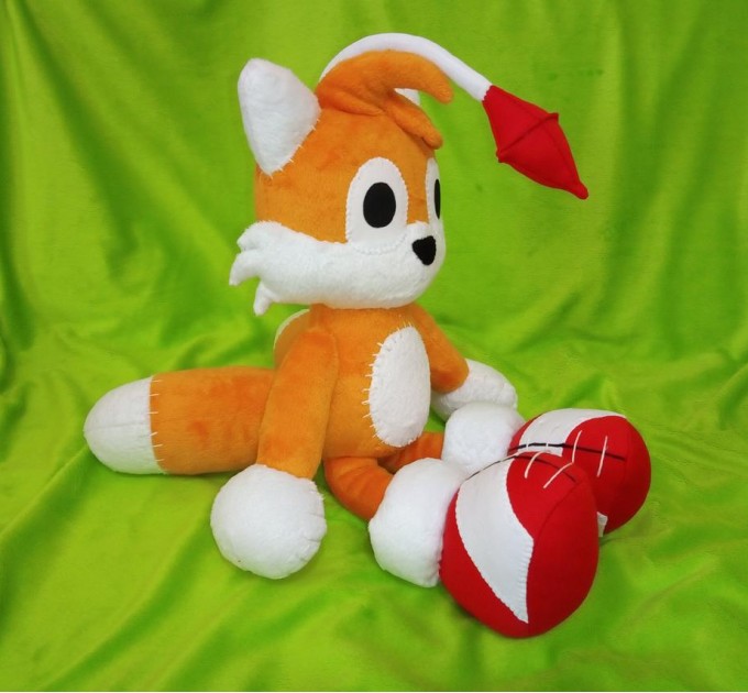 Sample plush toys, made to order. Tails doll plush.