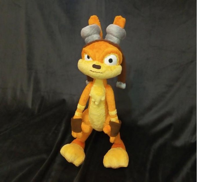 This is a sample of a plush toy Daxter from the Jak and Daxter series.