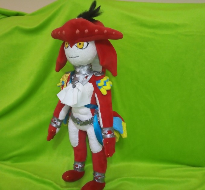 Sidon plush toy. Legenf of Zelda. Toy commission